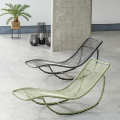 ACAPULCO Chaise Longue Basculante Noir