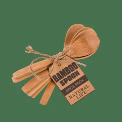 BAMBOO Cuillères Set De 6 Naturel