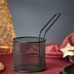 BLACK Panier à Servir Noir