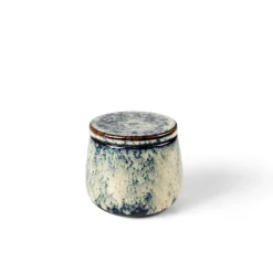 CERAMIC Bougie En Pot Bleu