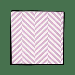 CHEVRON Set De 20 Serviettes Mauve
