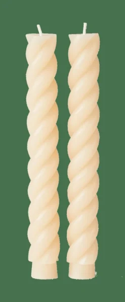 CURL Bougies Set De 2 Beige