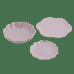 DAHLIA FLOWER Assiette Mauve Clair