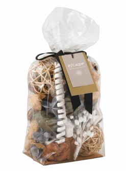 ESCAPE INDIAN INSPIRATION Bougie Parfumée Dans Un Verre Blanc, Beige, Multicolore