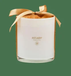ESCAPE WORLD GOA Bougie Parfumée Dans Un Verre Blanc, Vieux Rose