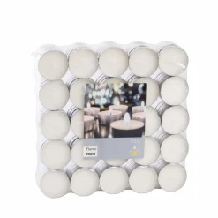 FLAME Bougies Maxi Chauffe-plat Blanc