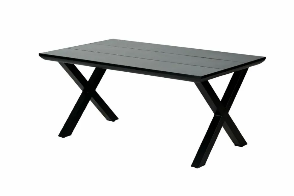 FORMAX Table De Jardin Avec Pieds X Noir