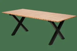 FORMAX Table De Jardin Avec Pieds Natural/noir