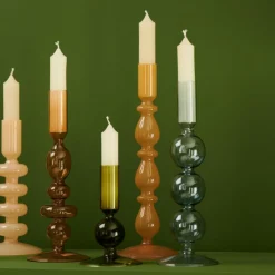 ISA Bougeoir Opale Brune Brun