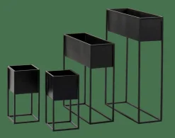 LARGO Pot De Fleurs Noir