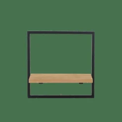 MIX&MATCH Étagère à Suspendre Noir, Naturel