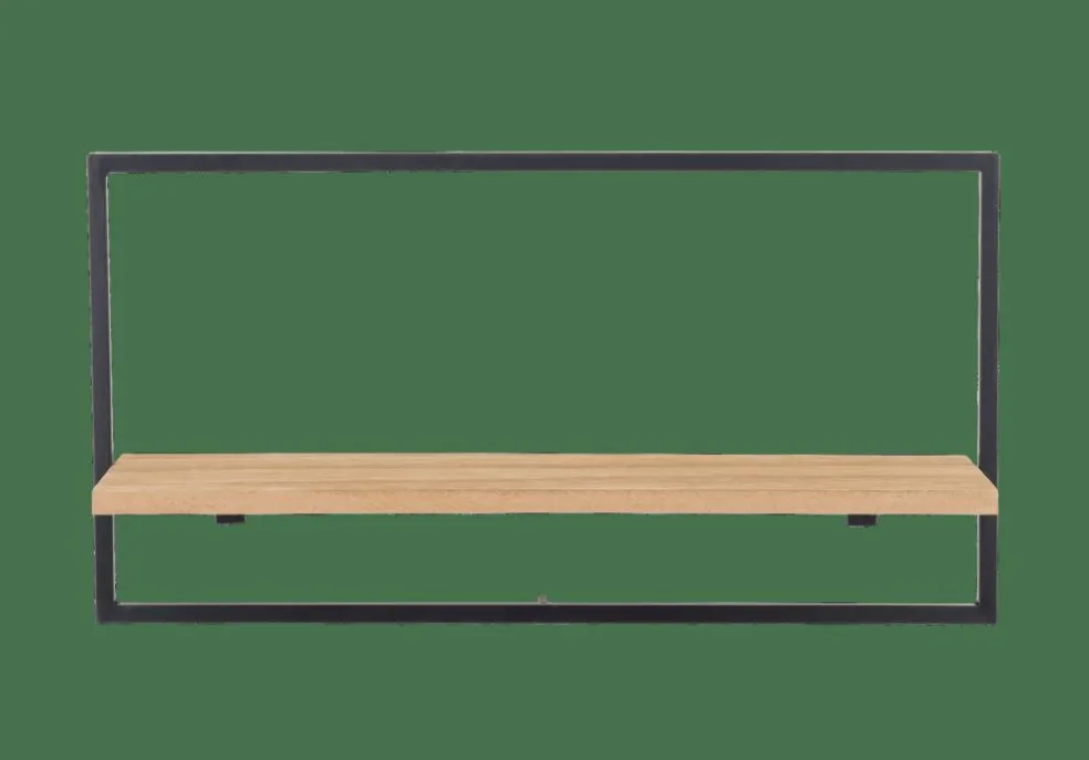 MIX&MATCH Étagère à Suspendre Noir, Naturel