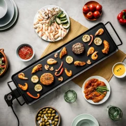 NEW PLANCHA Plaque à Griller XXL Noir