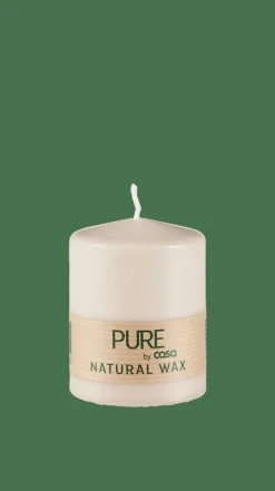 PURE Bougie Cylindrique Brun Clair