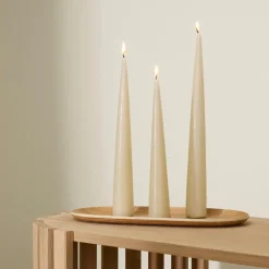 PYRAMID Bougie Blanc Cassé