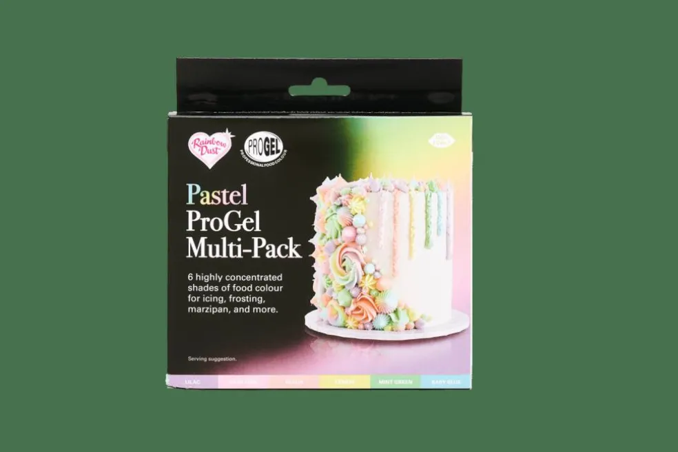 RAINBOWDUST 6 Gels Colorants Pâte à Sucre Couleurs Pastel Diverses Couleurs