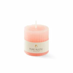 RUSTIC Bougie Côtelée Blanc