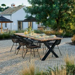 TEAK LUXE Chaise Longue Naturel