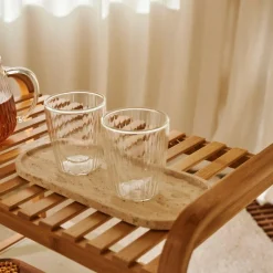 TRAVI Plat De Présentation Naturel