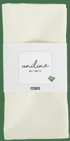 UNILINE Chemin De Table Blanc Cassé