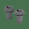 VACUVIN Bouchons à Vin Set De 2 Gris