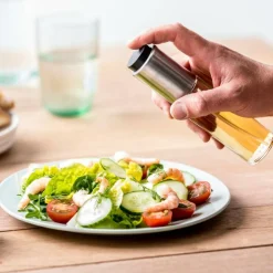 VINAIGRE Pulvérisateur Huile-vinaigre Noir, Argent, Transparent