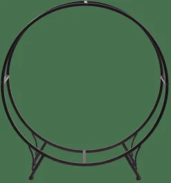 WHEEL Étagère Pour Bois Noir